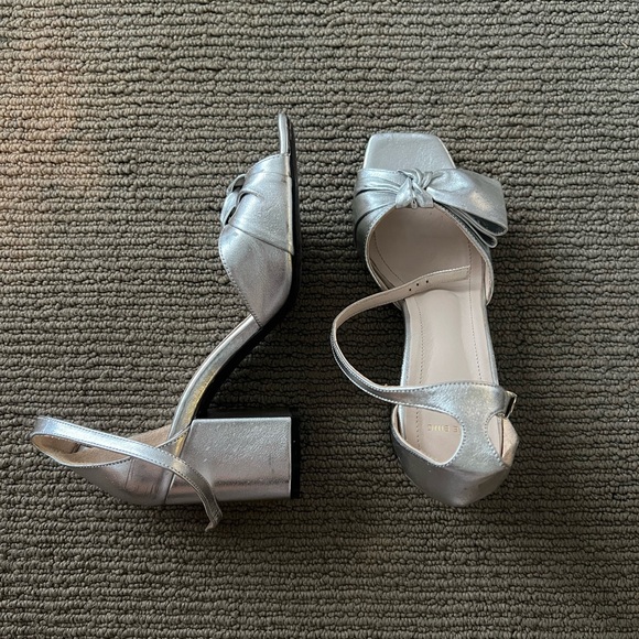 Anine Bing silver heels, silver is scratched, see photos for condition, size 38 - Picture 3 of 8